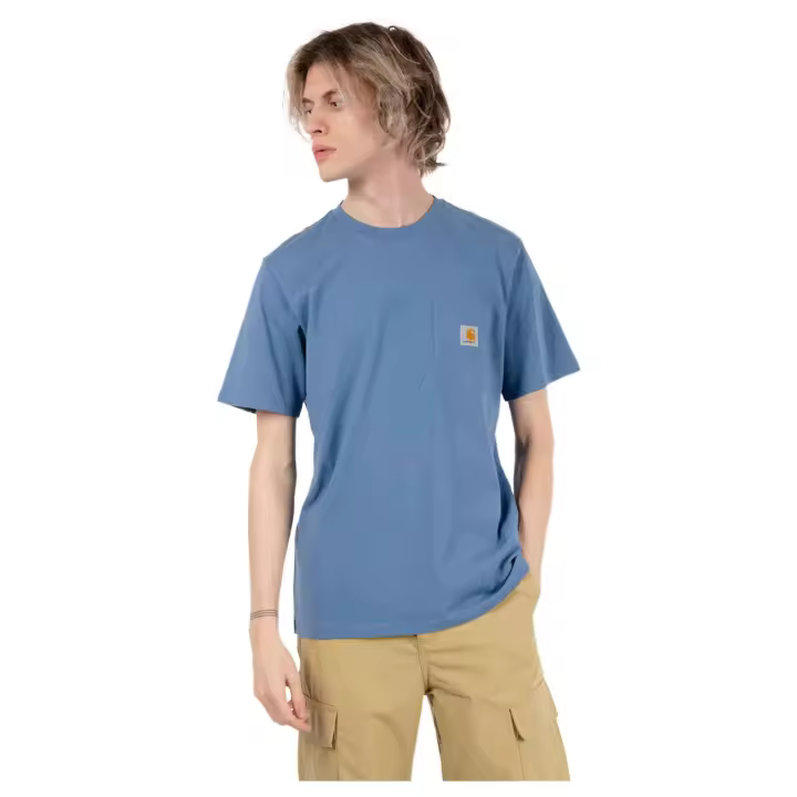 Camiseta de Manga Corta Carhartt WIP Pocket para hombre en color azul - 1
