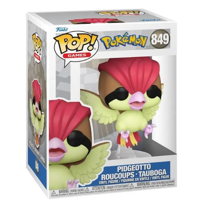 Funko Pop! Games: 849 Pokemon - Pidgeotto - Figura de Vinilo Coleccionable - Idea de Regalo- Mercancia Oficial - Juguetes para Niños y Adultos - Video Games Fans - Muñeco para Coleccionistas y Exposición - 1