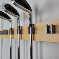 Organizador De Clubes De Golf 15 Piezas Soporte De Pared Para Exposición En Garage Colgador De Putters Tipo Grip 10mm 15mm - details 0