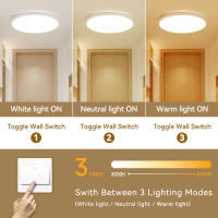 Lámpara De Techo LED Ultra Delgada 30W Moderna Para Sala De Estar Dormitorio Cocina 220V Color Negro Control Remoto Dimmer - details 0