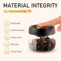 Juego De Almacenamiento De Alimentos De Vidrio Transparente Con Tanque De Café En Polvo Aireado Y Hidratación a Prueba De Vuelco Para El Hogar - details 4