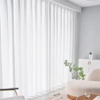 Cortinas De Tulle Transparente Y Opaque Embossadas 1PC Para Sala De Estar Y Dormitorio Cortina De Ventana Y Puerta Con Yarn De Poliéster 100% - details 5