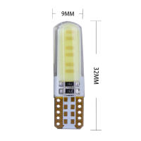 10PCS T10 W5W Lámparas LED Silicona COB 194 168 Canbus Sin Error Luz Interna De Coche Lámparas De Estacionamiento Map Dome 12V - details 1