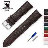 Correa De Reloj De Cuero Suave Con Patrón De Litchi Reemplazo De Pulsera 14mm 16mm 18mm 20mm 22mm Para Mujer Y Hombre - details 5