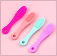 Cepillo De Dientes Para Perros Y Gatos De Silicona Para Eliminar Manchas Y Tartar Cepillo Para Barba Negro De Uso Doméstico - details 1