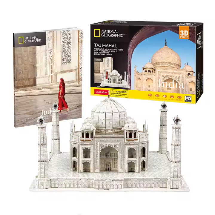 Puzzle 3d Tah Mahal | Puzzle 3d Niños | Maquetas Para Montar - 1