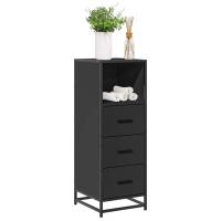 vidaXL Armario de baño madera contrachapada 35x37,5x100 cm en color Gris sonoma/Roble Sonoma/Marrón roble y más | almacenamiento funcional diseño moderno para baño dormitorio sala - details 4
