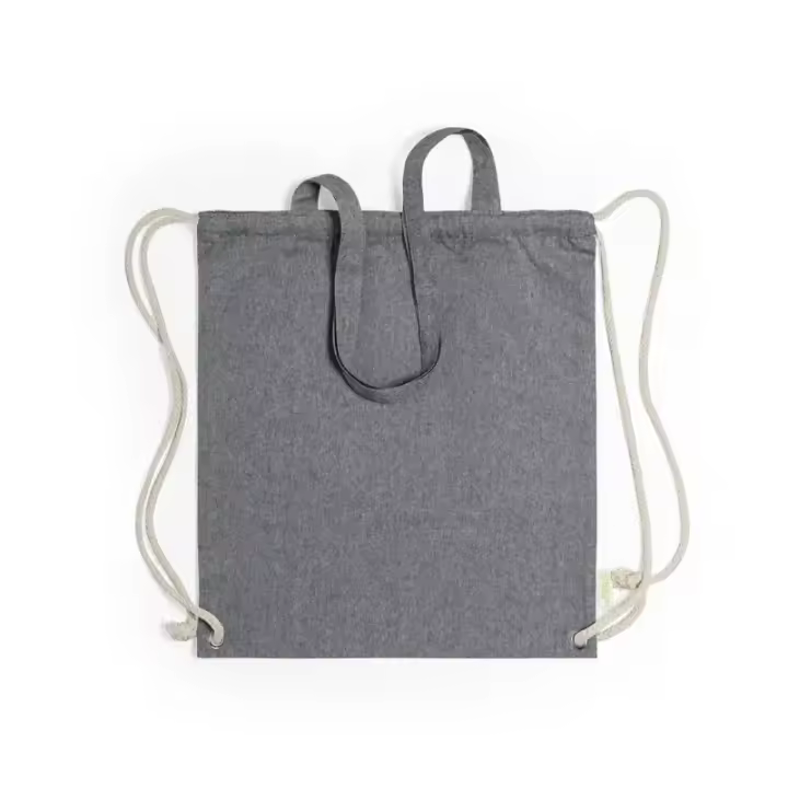 BOLSA MOCHILA FENIN Algodon Reciclado Negro - 1