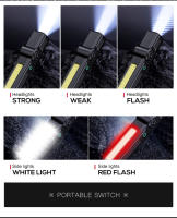 Linterna Multifuncional Recargable USB Con Imán Luz De Trabajo LED COB Potente Impermeable Torcha - details 5