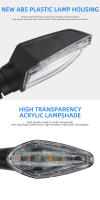 Luz De Señalización Para Motocicleta Amarilla Universal Impermeable Indicador Motorbike Scooter Luz Trasera Advertencia Lámpara De Circulación Accesorio - details 5
