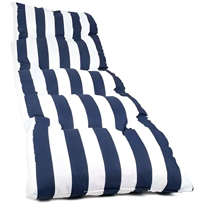 Cojín Tumbona REINO MANSIDI Acolchado 120x55X5cm Diseños Variados Raya Azul - 1