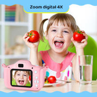 Camara Fotos Infantil, 1080P HD Camara de Fotos para niños, Juguetes de cámara Fotos niños, Regalo cumpleaños para niña de 3 4 5 6 7 8 9 10 años, con Tarjeta SD de 32 GB (Rosa) - details 2