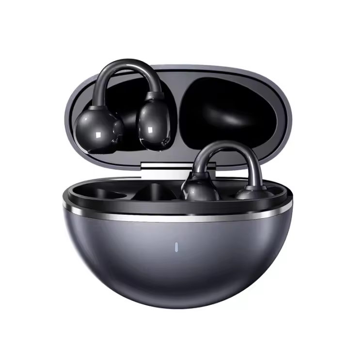 Auriculares inalámbricos Bluetooth, clip innovador, auriculares abiertos, batería de larga duración, reducción de ruido en llamadas, resistente al polvo y salpicaduras, color negro - 1