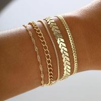 Nuevo Set De 6 Pulseras De Color Oro Bohemio Retro Para Mujer Cadena Cubana Gruesa Joyería De Calidad Regalos De Moda 2023 - details 2
