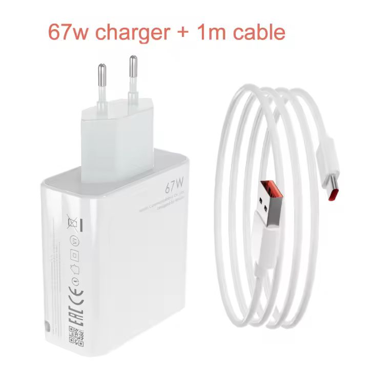 Cargador Rápido 67W con Cable USB C para Mi Turbo Charge Compatible con Xiaomi 12S Ultra 12 Lite 12X Redmi Note 11 11S 10S 10 Pro Tipo de Adaptador de Carga: USB Type-c Fuente de Alimentación: Normales Producto Dangerous Goods - 1