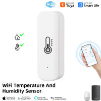 Sensor De Temperatura Y Humedad Zigbee O WiFi Tuya Compatible Con Hogar Connectado Termómetro Soporte De Color Negro O Blanco - details 2