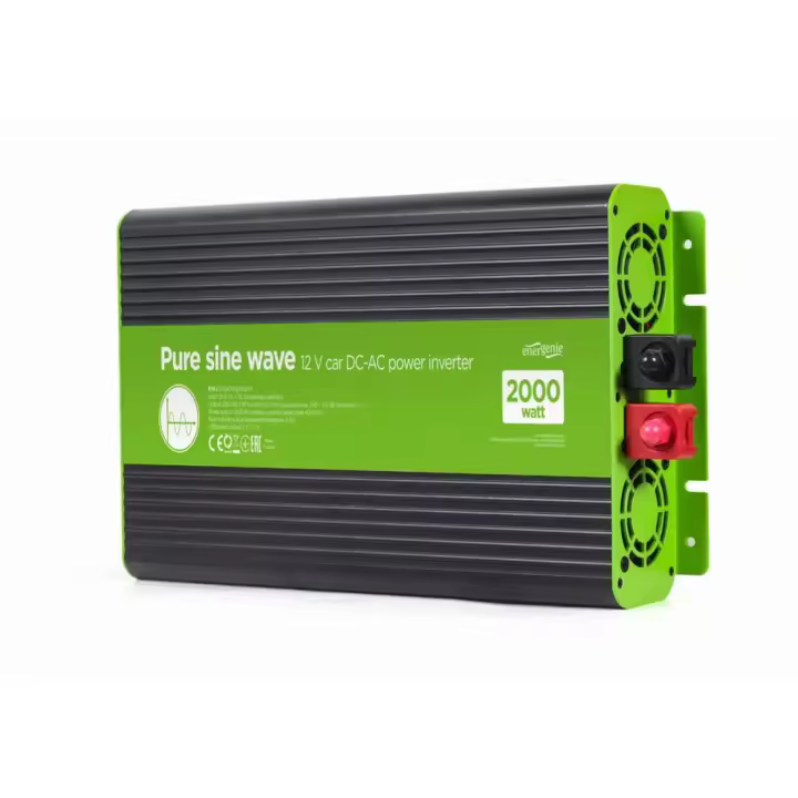 INVERSOR CORRIENTE DC-AC GEMBIRD  COCHE DE ONDA SINUSOIDAL PURA DE 12 V 2000 W - 1