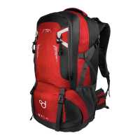 Ociodual Mochila Senderismo 60L Rojo Ligera Impermeable Mochila Viaje Supervivencia Plegable Mochila Mujer Camping Mochila Hombre Trekking Montaña Mochilas Marcha Nórdica Deporte - details 1