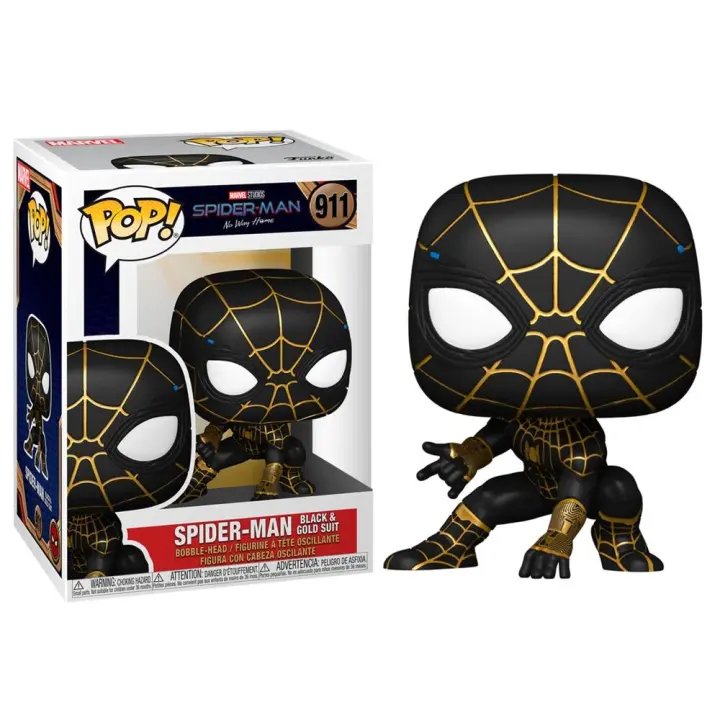Figura Pop Marvel Spiderman No Way Home Spiderman Black & Go-Figura de Vinilo Coleccionable - Idea de Regalo- Mercancia Oficial - Juguetes para Niños y Adultos - Movies Fans - Muñeco para Coleccionistas y Exposición - 1