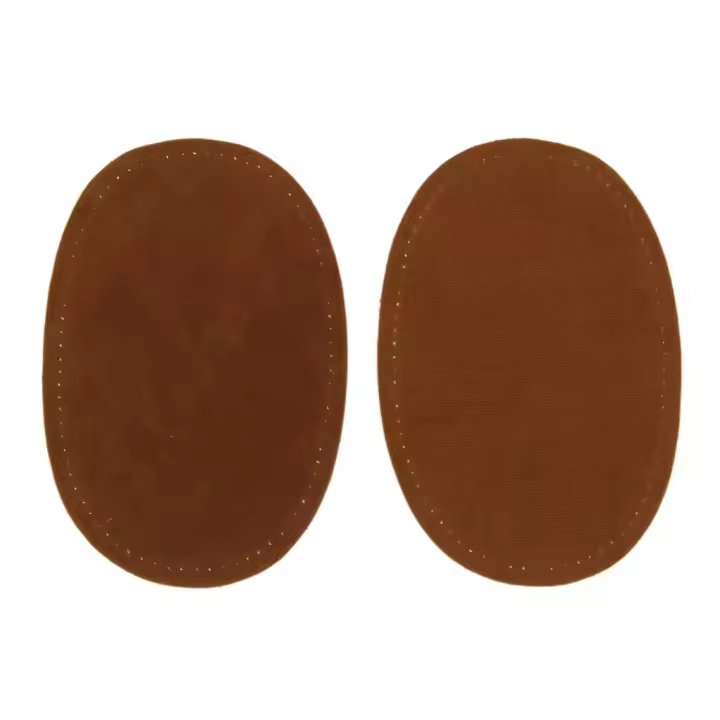 Parches De Codo Y Rodilla Ovalados De Cuero Genuino Para Reparación Y Decoración De 14x9cm Técnicas De Bordado Artesanal - 1