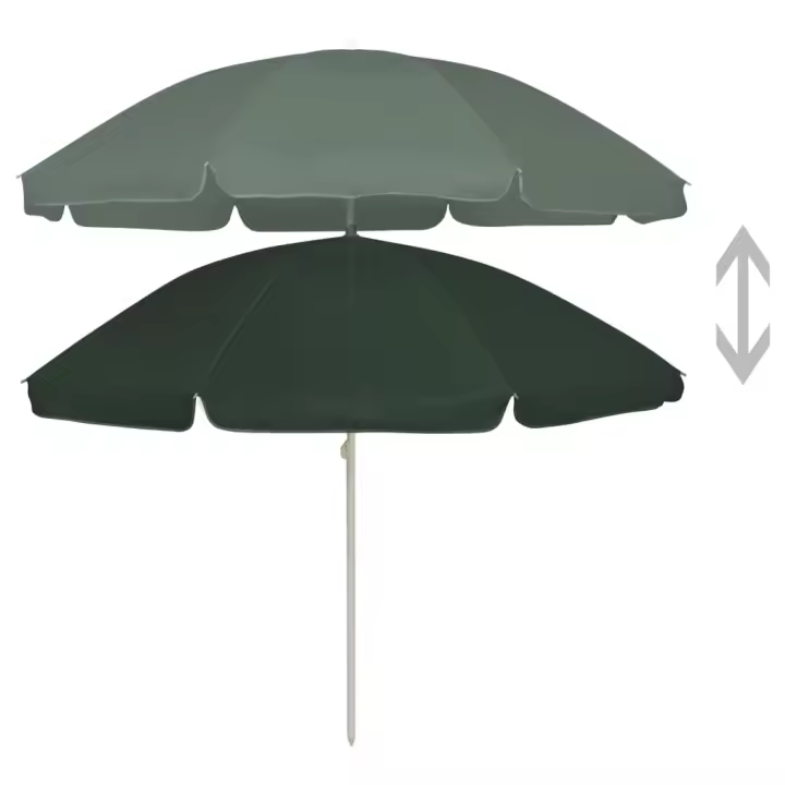 Sombrilla de Playa verde 240 cm - 1
