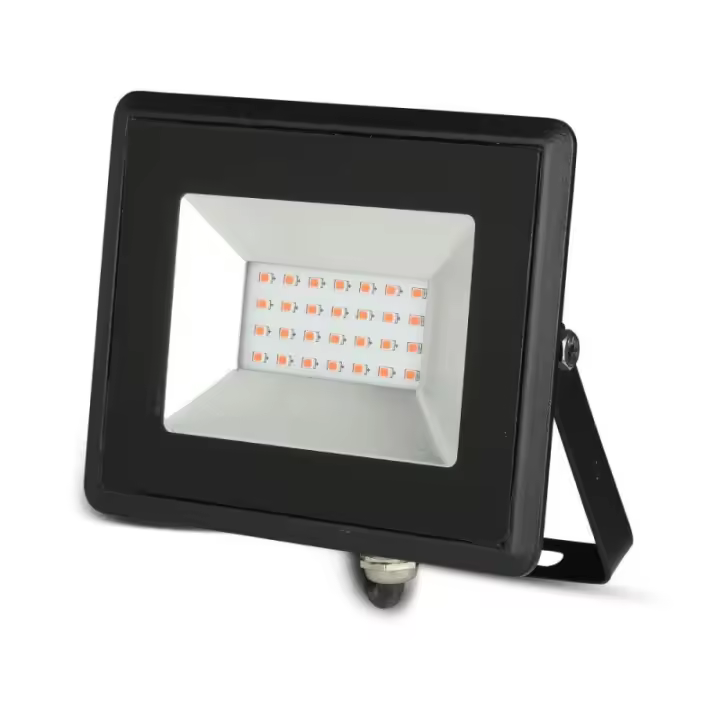 Foco Proyector LED 20W SMD Serie E Cuerpo Negro luz roja IP66 VT-4021R  V-TAC - 1