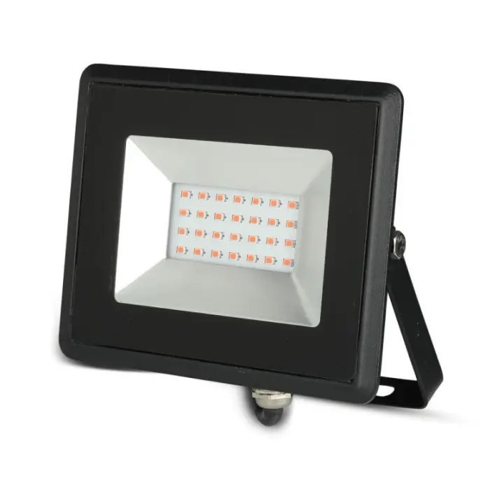Foco Proyector LED 20W SMD Serie E Cuerpo Negro luz roja IP66 VT-4021R  V-TAC - 1