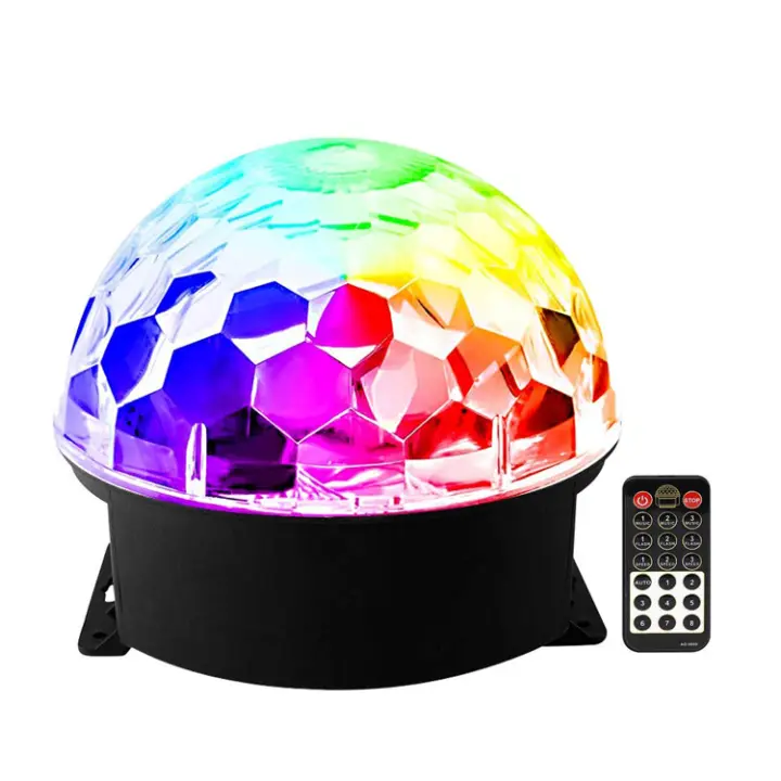 Luz de fiesta con mando a distancia inalámbrico, Sonido activado Bola de disco Rgb giratorio DJ Etapa Luz estroboscópica para despedida de Soltera cumpleaños comprometidos - 1
