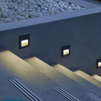Lámpara De Pared Impermeable IP65 Para Exterior Iluminación De Escaleras Y Jardín Luz De Pies En Recessed Corner Para Exterior - details 1