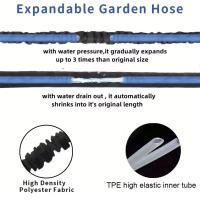 Tira De Agua Expandible 25FT-200FT Para Jardín Y Limpieza De Coches Ropa De Plástico Anti-Abrasión Anti-Corrosión Ajustable Y Rewindable Para Riego Del Jardín - details 0
