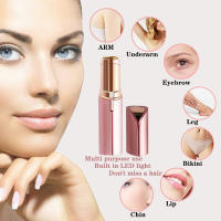 Epilador Eléctrico Para Mujer Recargable Herramienta De Eliminación De Vello Mini Afeitadora Trimmer De Cejas Y Cara - details 0