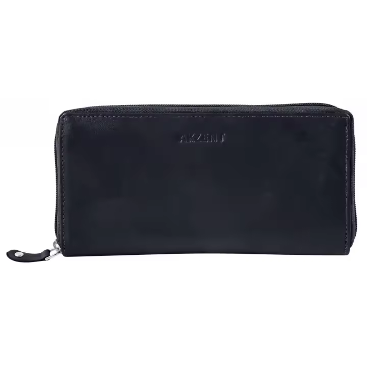 Akzent® Cartera Senhora em Pele Genuína com Proteção RFID - 1