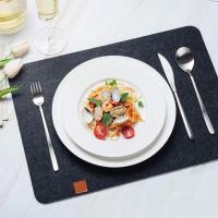 Juego De 3 Piezas De Tapetes De Comedor Ecológicos Lavables Antideslizantes Tapete De Comedor Rectangular De Terciopelo Negro Ligero Gris Oscuro Para Vino Y Taza - details 7