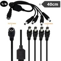 Cable Distribuidor De Energía DC DC5.5 * 2.1mm 1 Femal a 3/4/5/6/8 Machos Para Cámara CCTV Luz LED Cable De Conexión Para Dispositivos Móviles Y Computadora - details 2