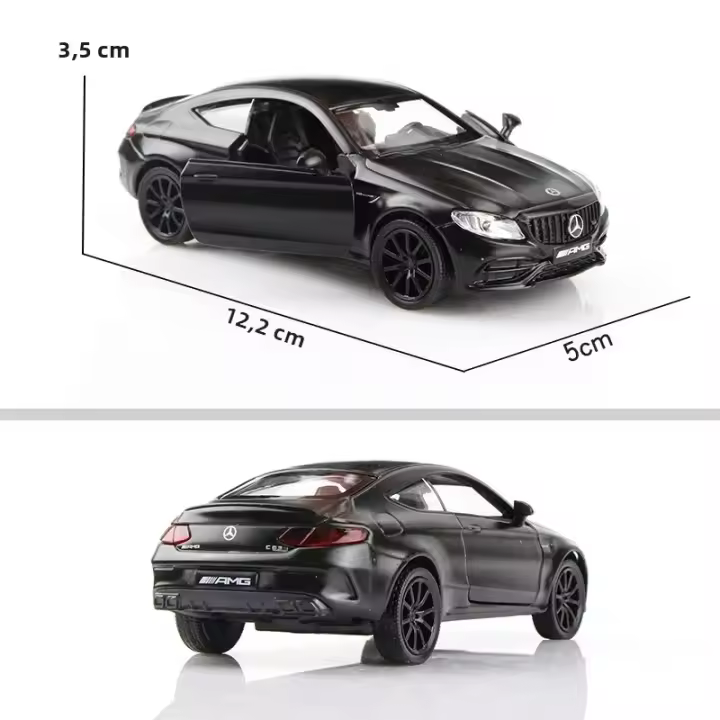MaKeda1:36 Mercedes Benz C63 AMG Coupe Modelo De Coche De Aleación Simulación Juguete De Metal Pull Back Para Jóvenes De 14 Años O Más - 1