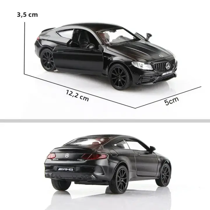 MaKeda1:36 Mercedes Benz C63 AMG Coupe Modelo De Coche De Aleación Simulación Juguete De Metal Pull Back Para Jóvenes De 14 Años O Más - 1