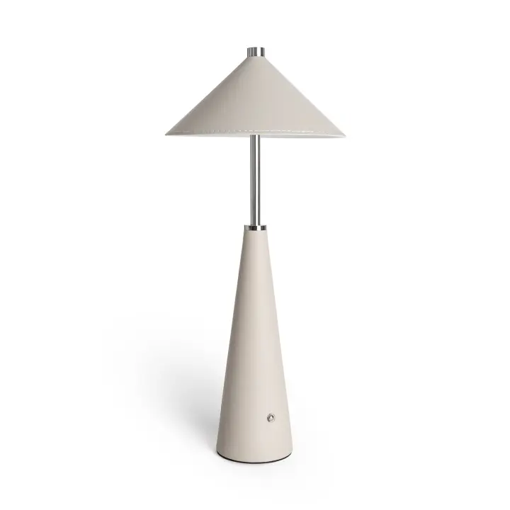 Ledkia Lámpara de Mesa LED Portátil Cuero  con Batería USB Recargable Tule Amarillo - 1