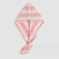 Toalla De Cabello Para Mujer 1 Pieza Turba De Fleece Coral Secado Rápido Absorción Suave Funda Para Cabeza Con Estampado Para Baño - details 2