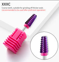 Nuevo Set De Uñas 5 En 1 Con Broca De Carburo De Tungsteno Platinado Morado Para Manicura Herramientas De Uñas Con Corte Tapered Bit Milling Cutter - details 11