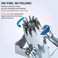 Afeitadora Manual Para Hombres Acero Inoxidable Lavable Portátil Apto Para Cabello De La Nariz Y Picos Tondeadora Para Nariz - details 7