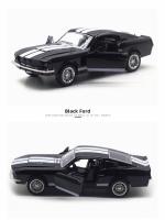 Modelo De Coche Clásico Vintage Mustang GT De 1:32 En Aleación De Metal Con Retroceso Para Colección Y Regalo Para Niños Vehículo Miniatura Replicado - details 2