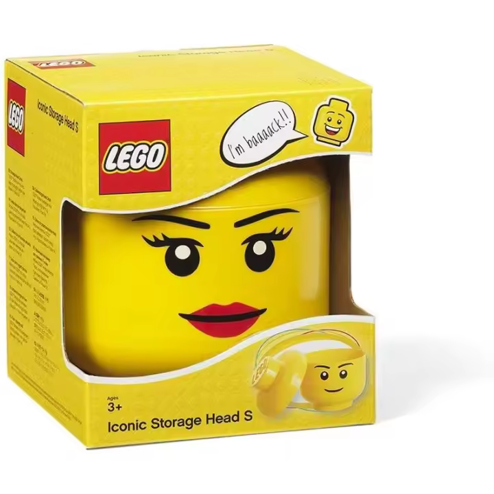 Room Copenhagen- Caja de almacenaje amarilla de Lego con diseño emblemático de Room Copenhagen  40311725 - 1