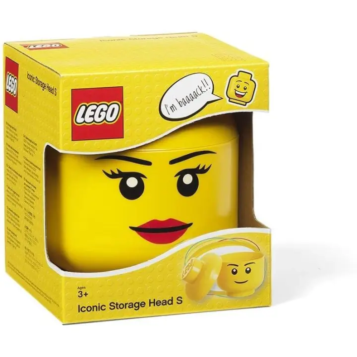 Room Copenhagen- Caja de almacenaje amarilla de Lego con diseño emblemático de Room Copenhagen  40311725 - 1
