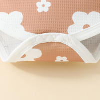 Conjunto Veraniego Para Bebé Niña Con Estampado De Flores Camiseta Y Shorts Con Diadema 2 Piezas Ropa Infantil De Verano - details 14