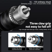 Taladro Aire Libre Profesional 3/8'' 1800rpm Alta Velocidad Batería Recargable Bloqueo Automático Inversión De Rotación Herramienta Manual - details 7