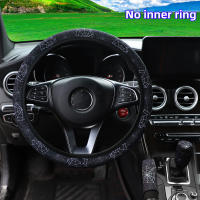 Cubierta De Volante Y Freno De Mano De Tela Con Diseño De Flor Y Red De Araña Sin Anillo Interior 3 Piezas Para Coche - details 13