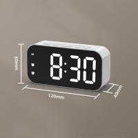 Reloj despertador LED con Control de voz, dispositivo Digital electrónico con enchufe, alarmas duales, temperatura, reloj de mesa, ajuste de brillo 12/24H - details 7