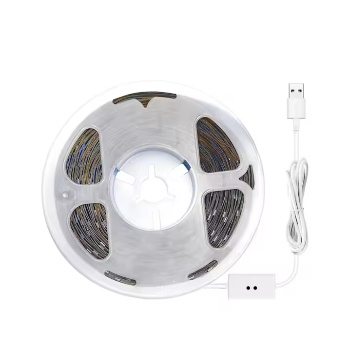 Tira De LED 1-10M Luz Nocturna Blanca Para Armario De Cocina TV Con Sensor De Movimiento USB 2835 DC 5V Sin Baterías Incluidas - 1