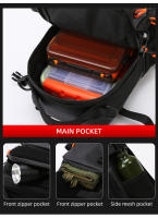 Mochila Multifuncional Para Pesca Con Soporte De Cañas Y Rodillos Bolsa De Pecho Para Exteriores Senderismo Camping Escalada Rucksack Para Hombres - details 7