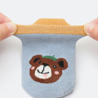 6 Pares De Calcetines De Algodón Para Niños Con Patrón De Animales De Dibujos Animados Cómodos Transpirables Antideslizantes Para Piso - details 6